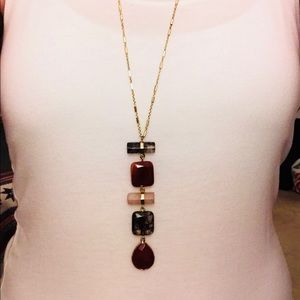 Loft long stone necklace